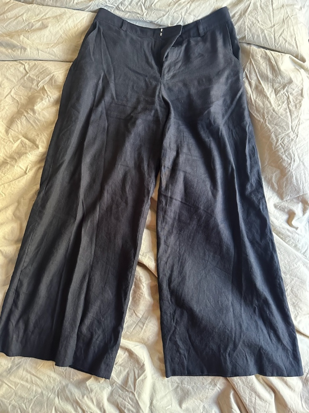 Club Monaco linen blend black pant